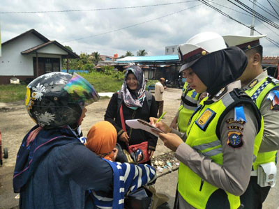  Polres Inhil Pusatkan di Pasar Pagi Mayang Kelapa Jalan Telaga Biru